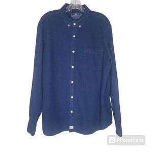 Vineyard Vines Mens Slim Fit Murray Navy Blue Dots Button Down Shirt XL